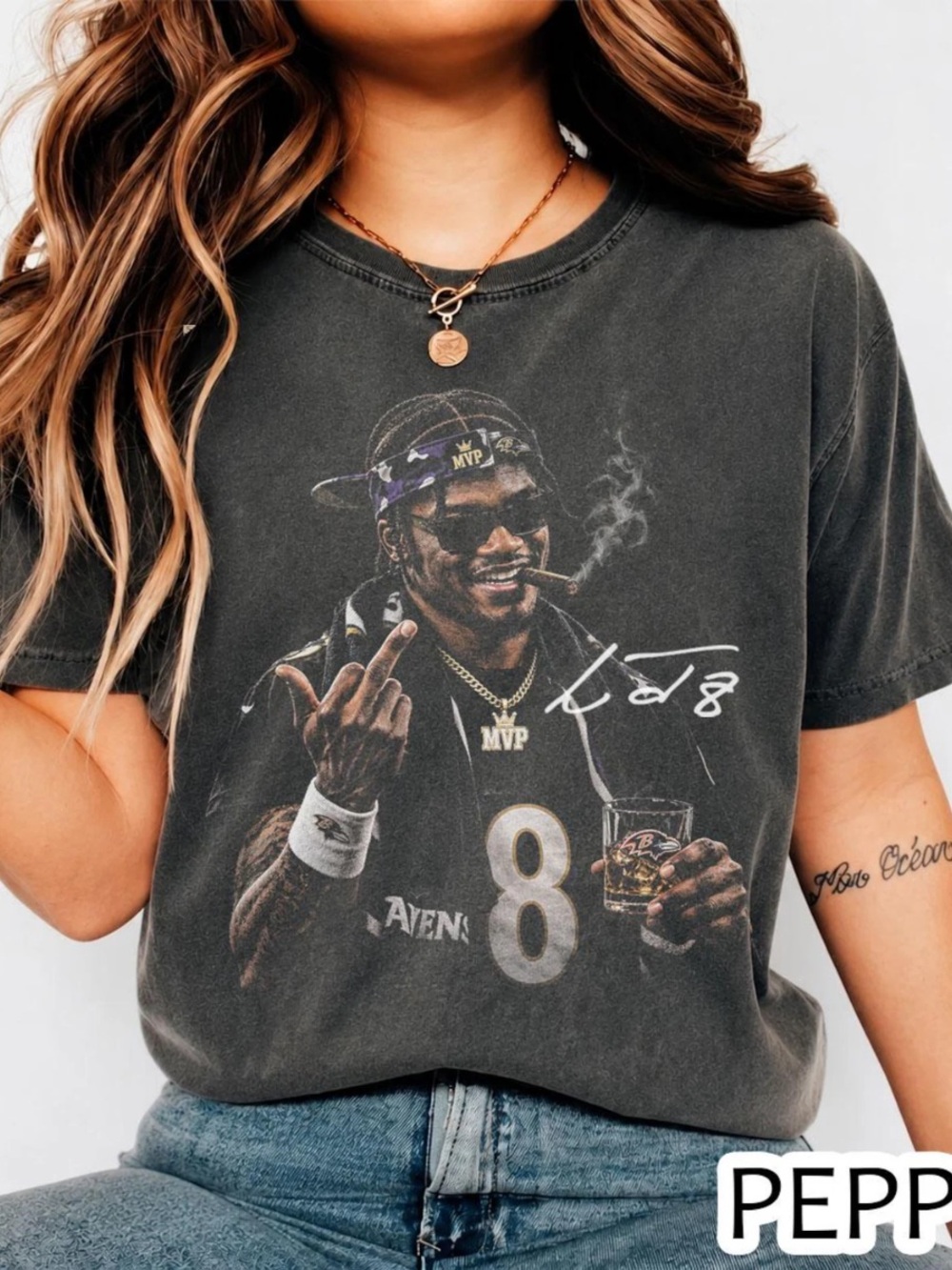 Comfort Colors Washed Pepper Graphic Short Sleeve Tee